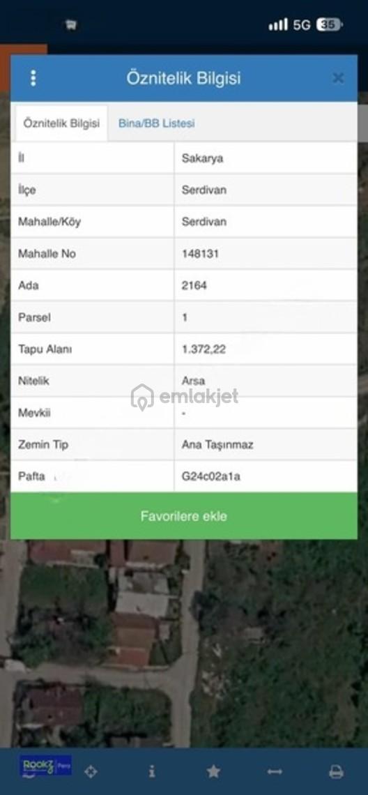 Serdivan Esentepede Göl Manzaralı Satılık Arsa 1