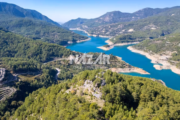 Alanya Uzunöz’de Satılık Baraj Manzaralı Tarla – 6.794 M² 1