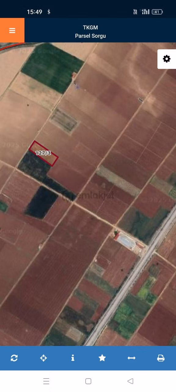 Tavas Medet'te Satılık 4377 M² Yol Üstü Tarla 2