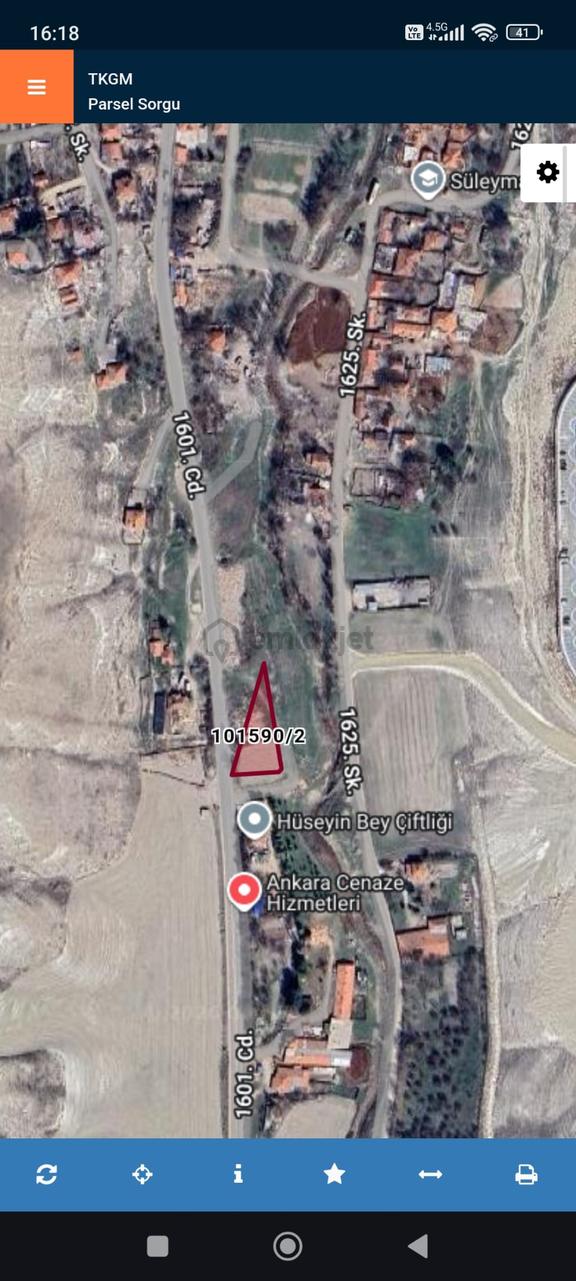 Sincan Saraycık Mahallesinde 18 M2 Satılık Yaşil Alan Hissesi 1