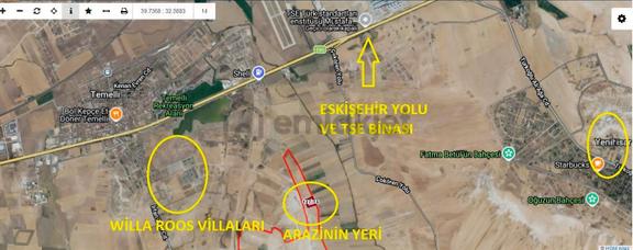 Temelli Beyobasın Da Eskişehir Yoluna 1.5 Km Tek Tapu Kupon Arsa 2