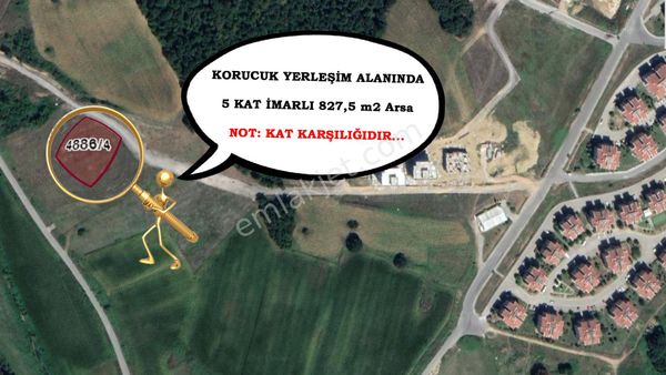 Kat Karşılığı Yerleşim Yeri İçerisinde 827 M2 5 Kat İmarlı Arsa