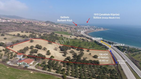 Çanakkale Boğaz Köprüsüne 5 Km Mesafede Satılık Zeytinlik
