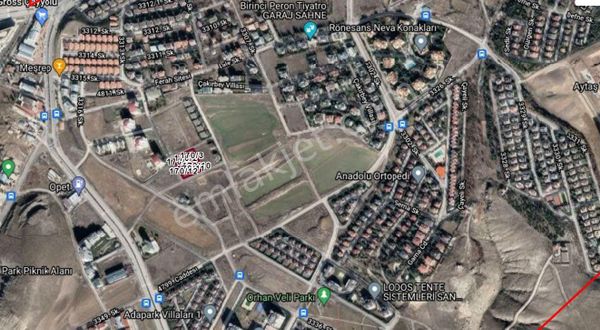 Satılık Villa Arsası 683m2 170 Ada 1 Parsel Alacaatlı Çankaya