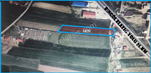 Alihan G.m. Den Bingöl Yoluna Sıfır Mollakendi-kehli Acil Satılık Tarla