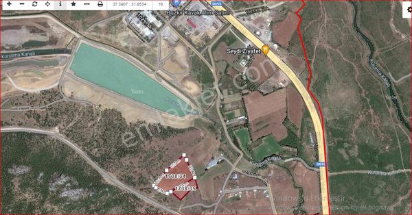 Konya Seydişehir Degirmenci Mah. Satılık Tarla Beldibi 22.895 M2 Tek Parça Villa Arazisi.