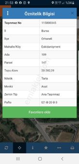 Orhaneli Yolunda 20 Dönüm Kelepir Arazi