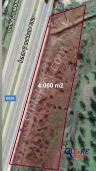Evre Emlaktan Ayvalıkta İzmir-çanakkale Otoyoluna Cephe Satılık Ticari İmarlı Tarla