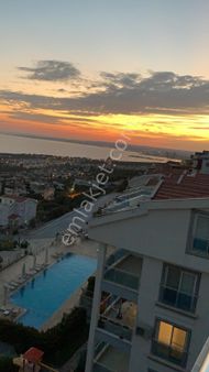 Tüm Akbük Koyunu Panaromik Bir Görüntüyle Gören Ömür Boyu Kalıcı Manzara