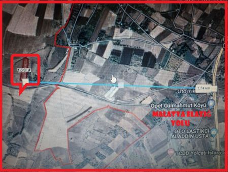 Alihan G.m.den Ekrüz-çalıca-malatya Yoluna 1,5 Km Bahçe-satılık Tarla