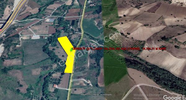 Yalova Dereköyde 14.754 M Kare Köy Asfaltına Cephe Cevizlik