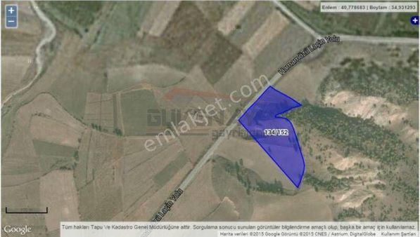 Güvenay-laçin Hamamözü Yolu Üzeri 11,5 Dönüm Yola Cephe Tarla