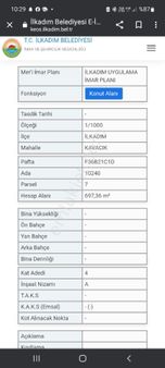 İlkadım Kavacık Ta Kat Karşılığı Ada