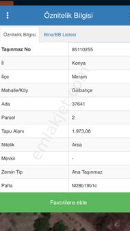 Meram Gülbahçede Yatırıma Uygun Villa Arsası...