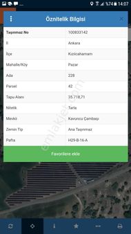 Kızılcahamam Pazarda 17.860 M2 Satılık Kıymetli Arazi