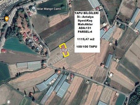 Bülent Ateşci'den 1119 M2 Tarla