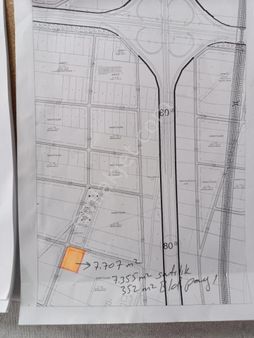 Sanayi İmarlı 7707 Metrekare Köşe Parsel