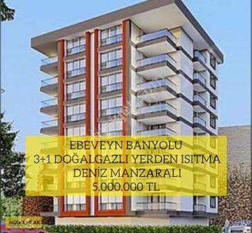 (32)️ Ebeveyn Banyolu 3+1 Doğalgazlı Yerden Isıtma Deniz Manzaralı