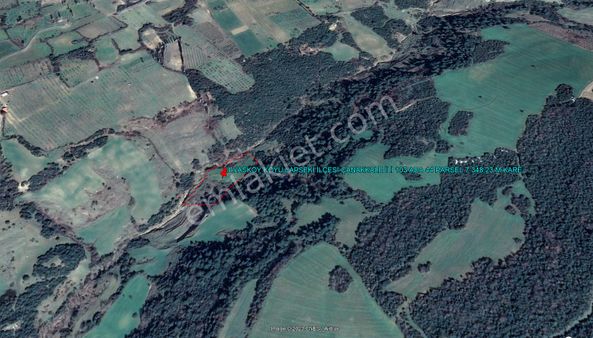 Lapseki İlyasköy'de 7.348 M Kare Köy Yakını Tarla