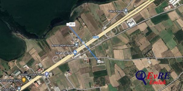 Evre Emlaktan Çanakkale'de Deniz Manzaralı Satılık İmarlı Arsa