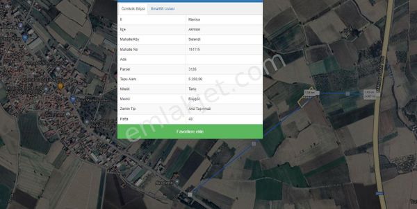 Temizel Emlak'tan; Akselendi'de Satılık 5.350 M2 Bağ