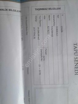 Torbalı Yazıbaşı Satılık Hobi Bahçesi