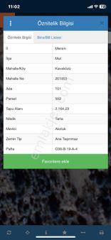 Mersin Mut Kavaközü Köyü Satlık Tarla