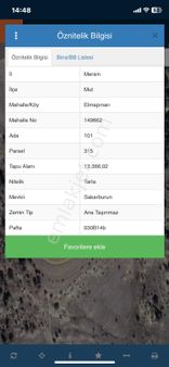 Mersin Mut Elmapınarı Köyü Satlık Arazi