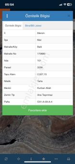 Mersin Mut Ballı Köyü Satlık Tarla