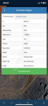 Mersin Mut Ballı Köyü Satlık Tarla