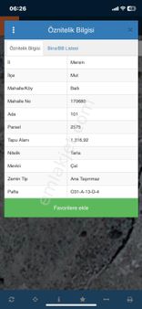 Mersin Mut Ballı Köyü Satlık Arazi