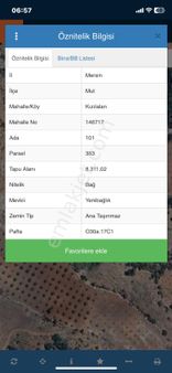 Mersin Mut Kızılalan Köyü Satlık Tarla