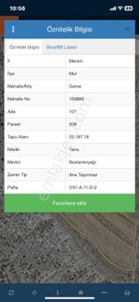 Mersin Mut Güme Köyü Satlık Tarla