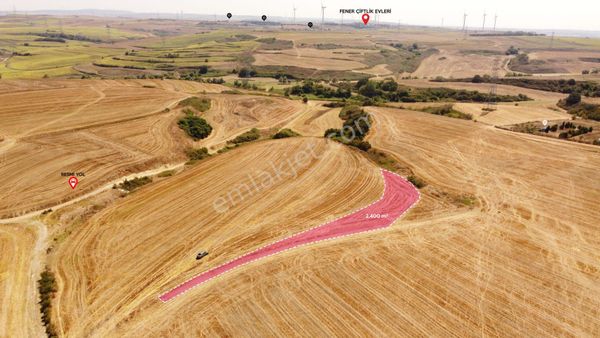 Kurfallı' Da 2.400 M² Elektrik Ve Su Hattına Yakın Tek Tapu