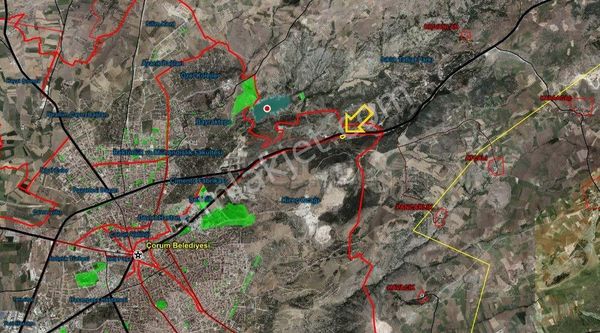 Güvenay - Çorum Samsun Yolu Üzeri 6,5 Dönüm Ticari İmarlı Arsa