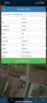 Yalova Altınova Subaşı Deniz Gören Tarla