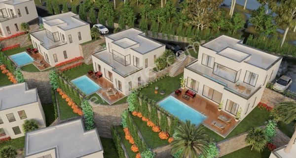 Bodrum Gümüşlük Denize 600m Geniş Bahçeli Manzaralı Sıfır Villalar