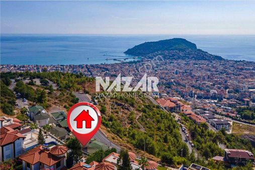 Alanya Bektaş’ta Deniz Manzaralı Satılık 3+1 Eşyalı Lüks Villa