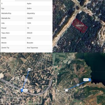 Aydın Didim İmarlı 300 M2 Bozseki Arsamız ( 1359 Ada 19 Parsel ) Arsamız Satılıktır