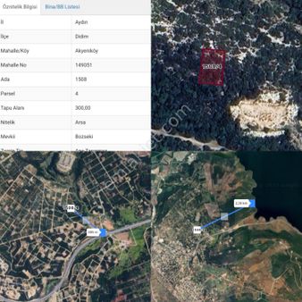 Aydın Didim İmarlı 300 M2 Bozseki Arsamız ( 1508 Ada 4 Parsel ) Arsamız Satılıktır