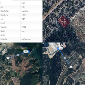 Aydın Didim İmarlı 304 M2 Bozseki Arsamız ( 1907 Ada 3 Parsel ) Arsamız Satılıktır