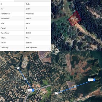Aydın Didim İmarlı 320 M2 Bozseki Arsamız ( 1471 Ada 5 Parsel ) Arsamız Satılıktır