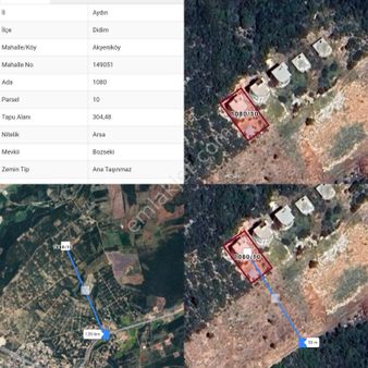 Aydın Didim Bozseki Arsamızın İçinde Villa Yapılmış 304 M2 Dir % 20 İmarlıdır Ful Göl Manzaralı