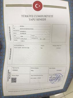 Sıla Emlaktan Bursa M.kemalpasada Satılık Tarla