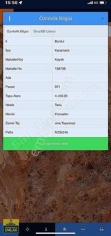 Burdur Karamanlı Kayalıda.4400.metre Kare Acil