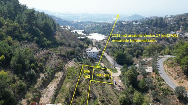 Satılık Deniz Manzaralı 1133 M2 Tarla