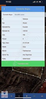 Remax Ay Hüseyin Kubilay Satılık Sanayi Arsa Kuzuluk Akyazı