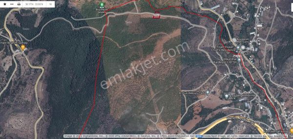 Antalya Karayoluna Yakın Büyükeceli Şelale Yakını Yatırımlık Arazi