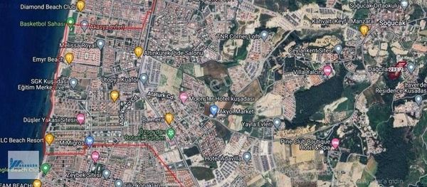 Kuşadasında Satılık Deniz Manzaralı Kupon Arsa 20/40 İmarlı !