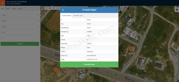 Didim Hisar'da 30/60 İmarlı Hisse Tapu 86m2 Villa Arsası